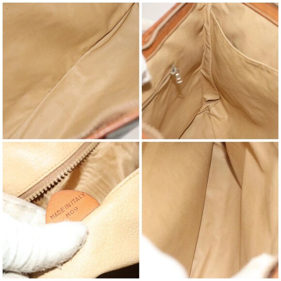 CELINE Macadam Canvas Tote Bag PVC Leather Brown Auth BA1814 - Picture 15 of 16